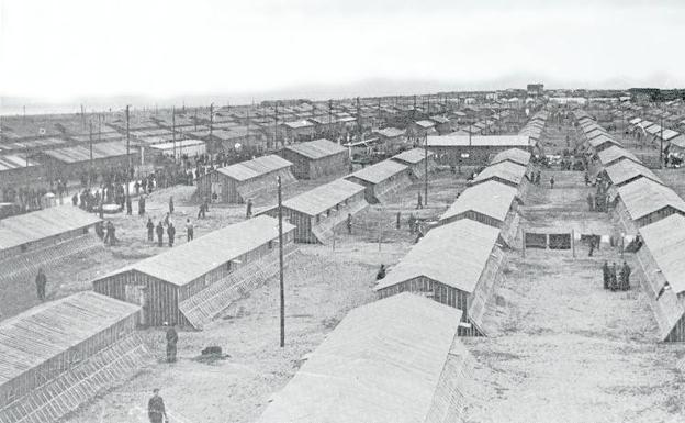 Una imagen del campo de Gurs.