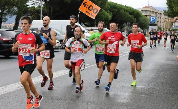 Participantes de la Txingudi Korrika de 2016.