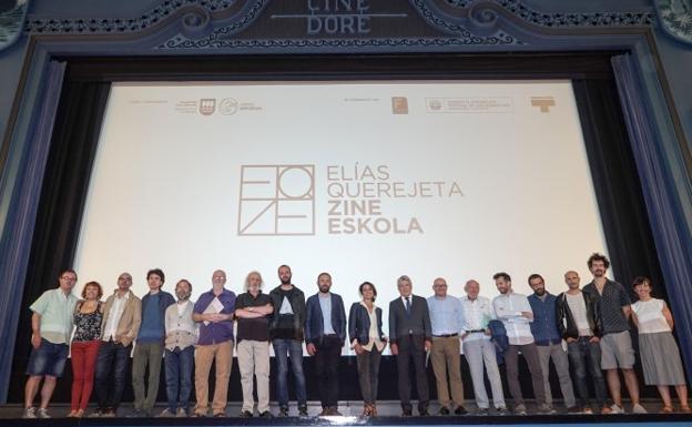 Un momento de la presentación de la escuela de cine.