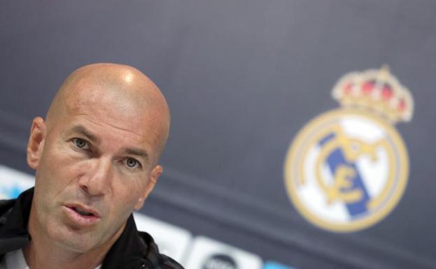 Zinedine Zidane, en rueda de prensa. /EFE