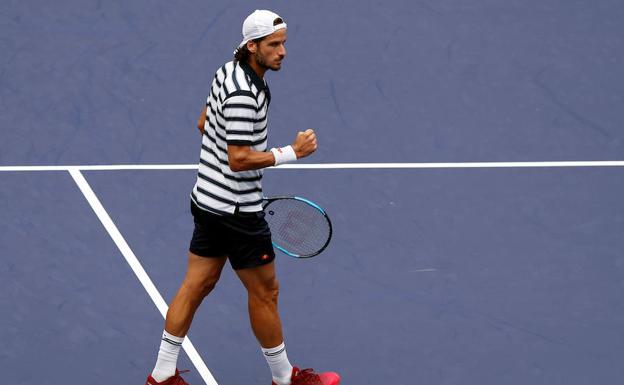 Feliciano López celebra un punto en el Masters de Shangái./Reuters