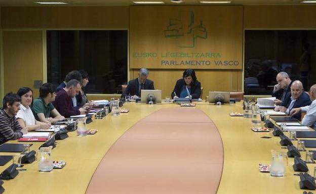 La reunión de este miércoles de la Ponencia de Autogobierno del Parlamento Vaco /Parlamento Vasco