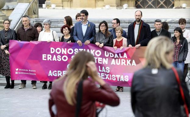 Imagen de la concentración de este viernes./EFE