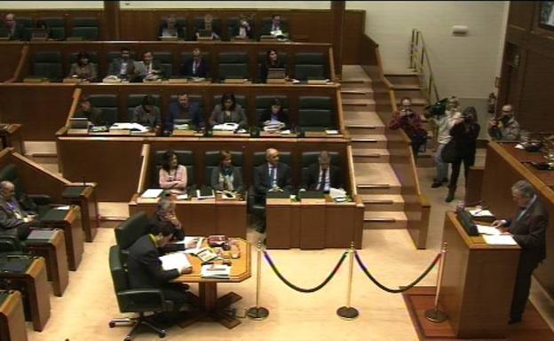 Pleno del Parlamento Vasco. /Irekia