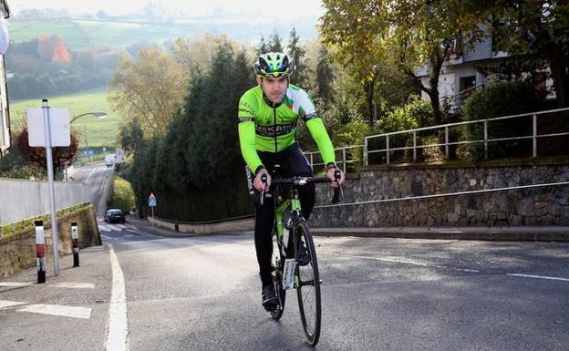 Mikel Iturria entrenando en Urnieta, en una imagen de archivo. /MIKEL FRAILE