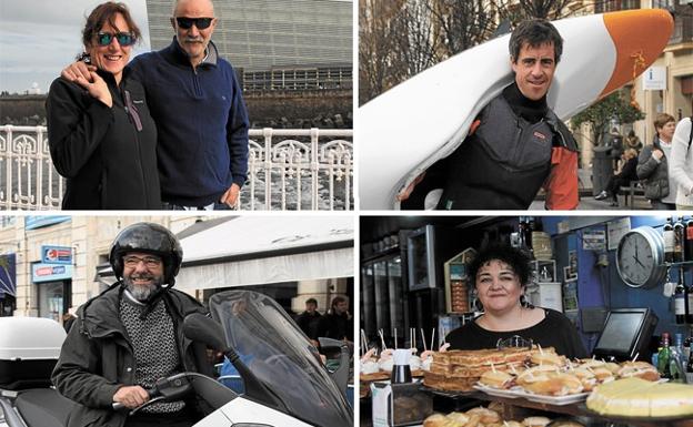 Alicia y Ricardo disfrutan de sus vacaciones en Donostia. / FRAILE