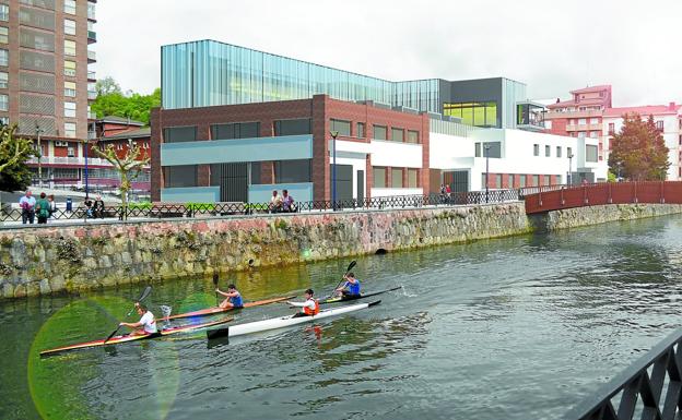 Fotomontaje que muestra el aspecto exterior que tendrá el nuevo centro cultural Lekuona. /DV
