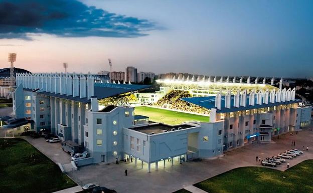 Aspecto exterior del estadio del Sheriff de Tiraspol.