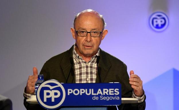 Cristóbal Montoro, hoy en Segovia./Efe