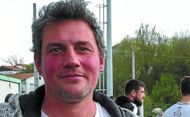 Patrick Polidori, entrenador del Hernani. /MICHELENA