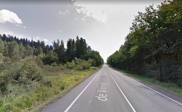 Lugar del accidente, en la A-627/