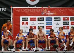 Los corredores del Rabobank en la Vuelta a España de 2012./Archivo/