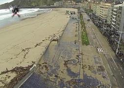 La huella del temporal, desde el aire