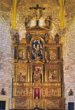 El retablo mayor de la iglesia de San Pedro es el único de Anchieta conservado en Gipuzkoa./