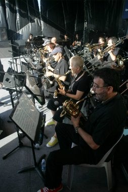 Clausura del Jazzaldia 2007 con la Big Band de la Escuela de Música y Danza de Donostia./