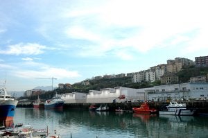 Fotomontaje de dos nuevos pabellones que se van a construir en el puerto./