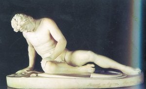 Escultura. 'El galo moribundo' de Marcial Aguirre propiedad de la Diputación de Gipuzkoa. ::
MIGURA/