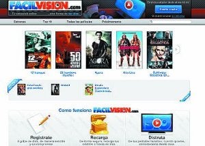 Página de facilvisión.com./