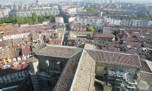Vistas panorámicas de Vitoria desde el campanario de la catedral de Santa María. ::
IOSU ONAINDIA/