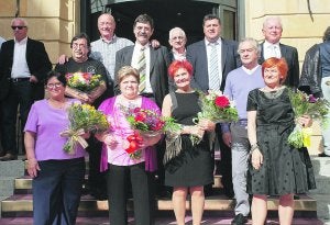 Nueve hosteleros jubilados reciben el homenaje de sus compañeros