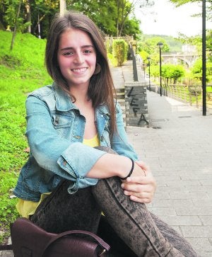 Maialen González, mejor nota de Selectividad de Gipuzkoa, estudiará Medicina. :: LUIS MICHELENA/