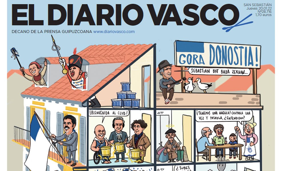 Consigue la portada especial de El Diario Vasco por el día de San Sebastián