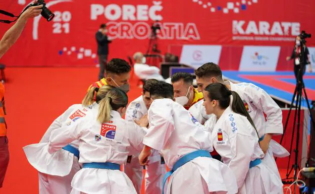 Spanish men's and women's karate team