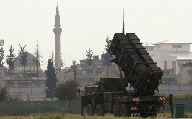 American Patriot missile launcher, in Turkey.