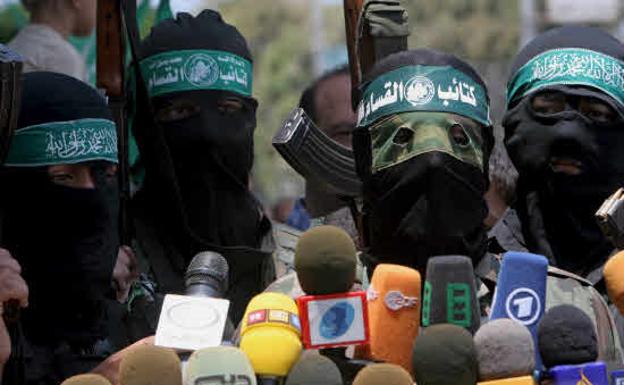 Hamas militants. 