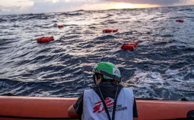 The Geo Barents ship operated by Doctors Without Borders (MSF) 