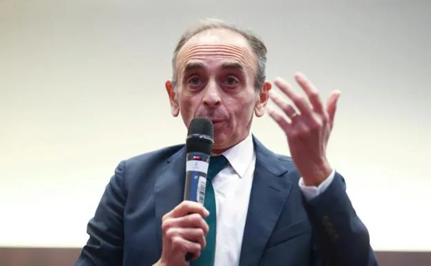Éric Zemmour, during a ceremony in London. 