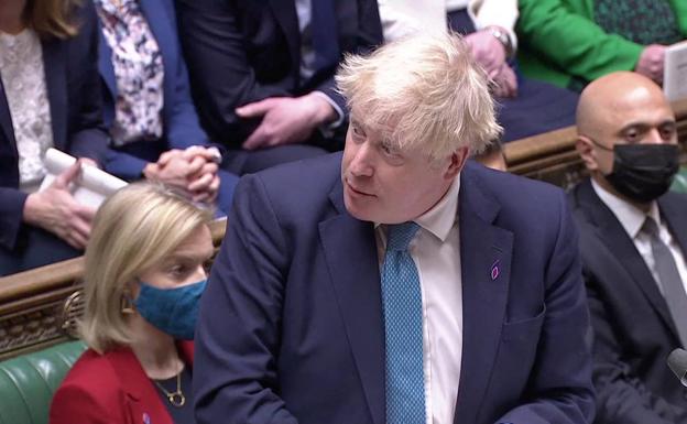 The Prime Minister of the United Kingdom Boris Johnson, this Wednesday in Parliament.