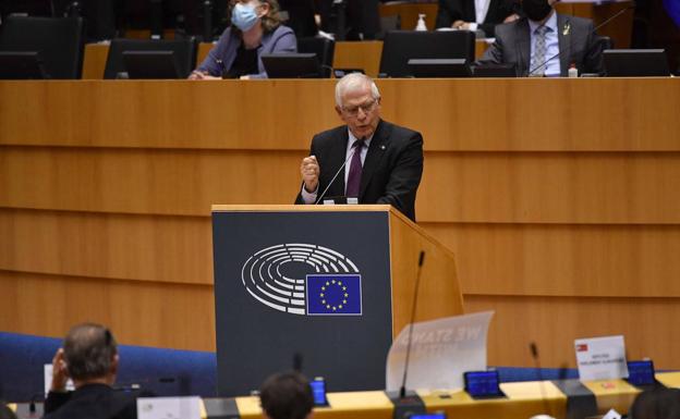 Josep Borrel, last Tuesday in his speech before the European Parliament to address the war in Ukraine.