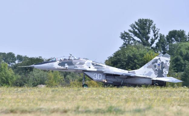 Mig 29 two-seater of the Ukrainian Army, in a file photograph.