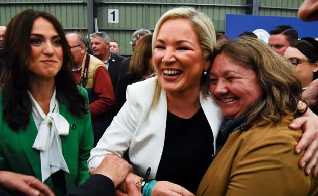 Sinn Féin's candidate for the Northern Ireland elections, Michelle O'Neill.