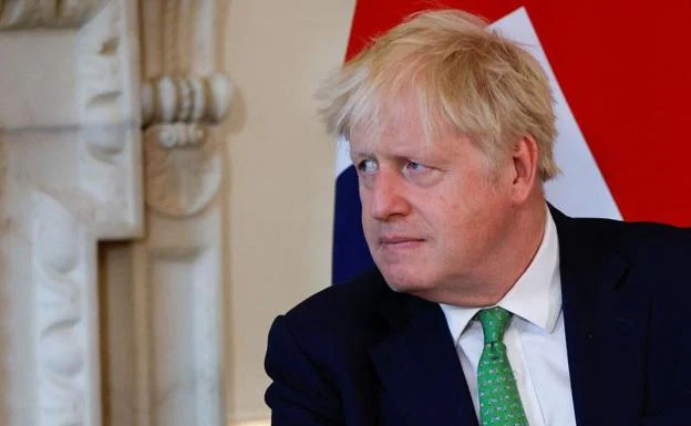 British Prime Minister Boris Johnson this Friday in Downing Street. 