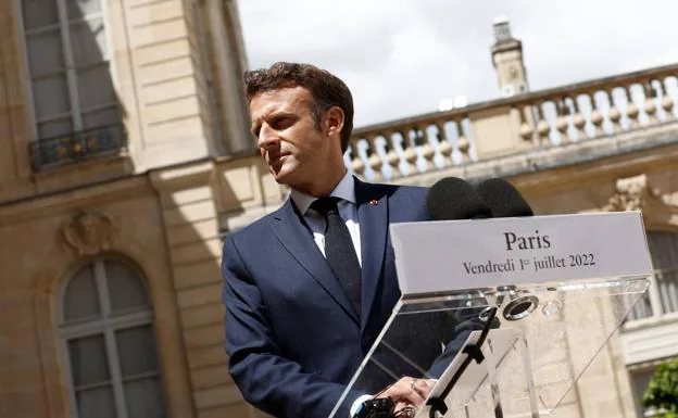 Macron, in a file image.
