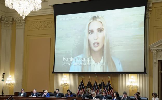 Ivanka Trump testifies by videoconference before the committee investigating the assault on Capitol Hill. 