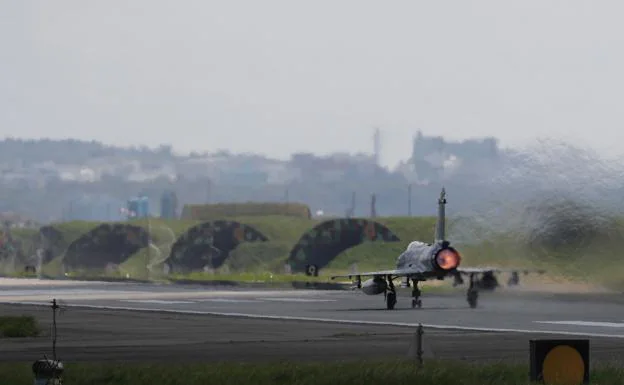 A Taiwanese fighter plane, in maneuvers held last August. 