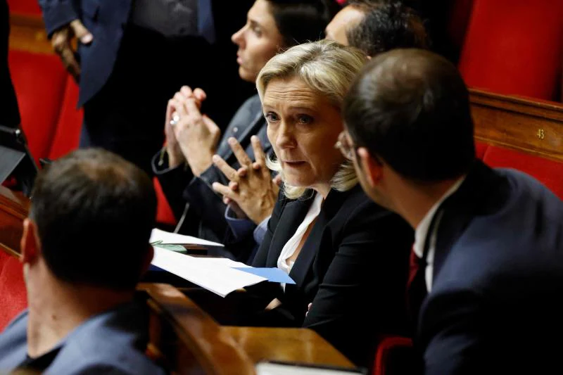 Marine Le Pen, at the National Assembly.