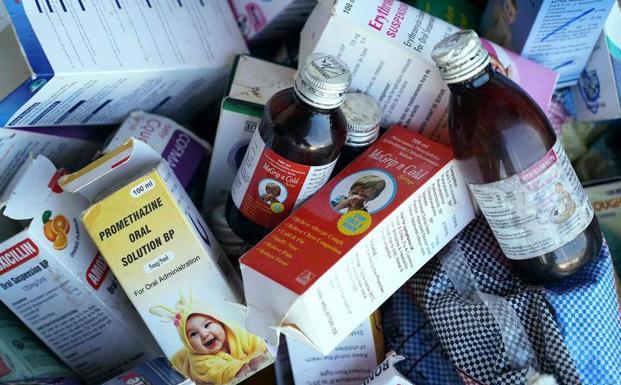 Contaminated syrups from the Indian pharmaceutical company Maiden. 