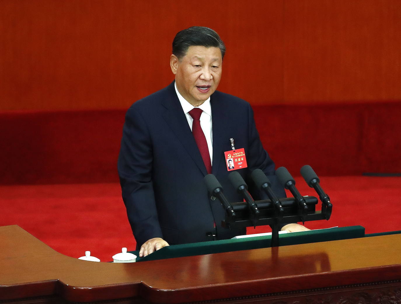 Xi Jinping at the opening of the 20th Congress of the Communist Party of China