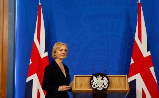 British Prime Minister Liz Truss. 