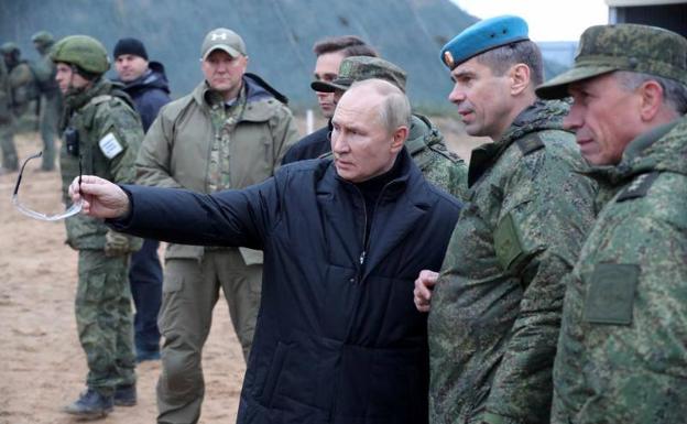 Vladimir Putin, this Thursday in the Ryazan region.