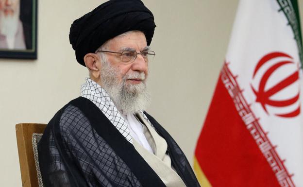 The Supreme Leader of Iran, Ayatollah Ali Khamenei. 