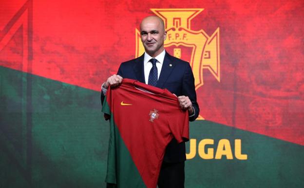 Roberto Martínez during his presentation as Portugal coach.